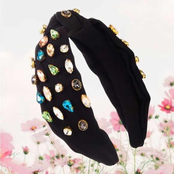 MULTI COLOR RHINESTONES HEADBAND HAIR ACCESSORY FASHIONISTA WOMEN - Picture 1 of 3